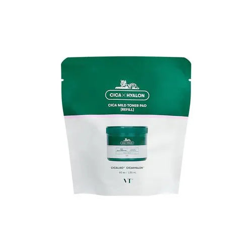 VT Cosmetics - Cica Mild Toner Pad - 60pads + refill