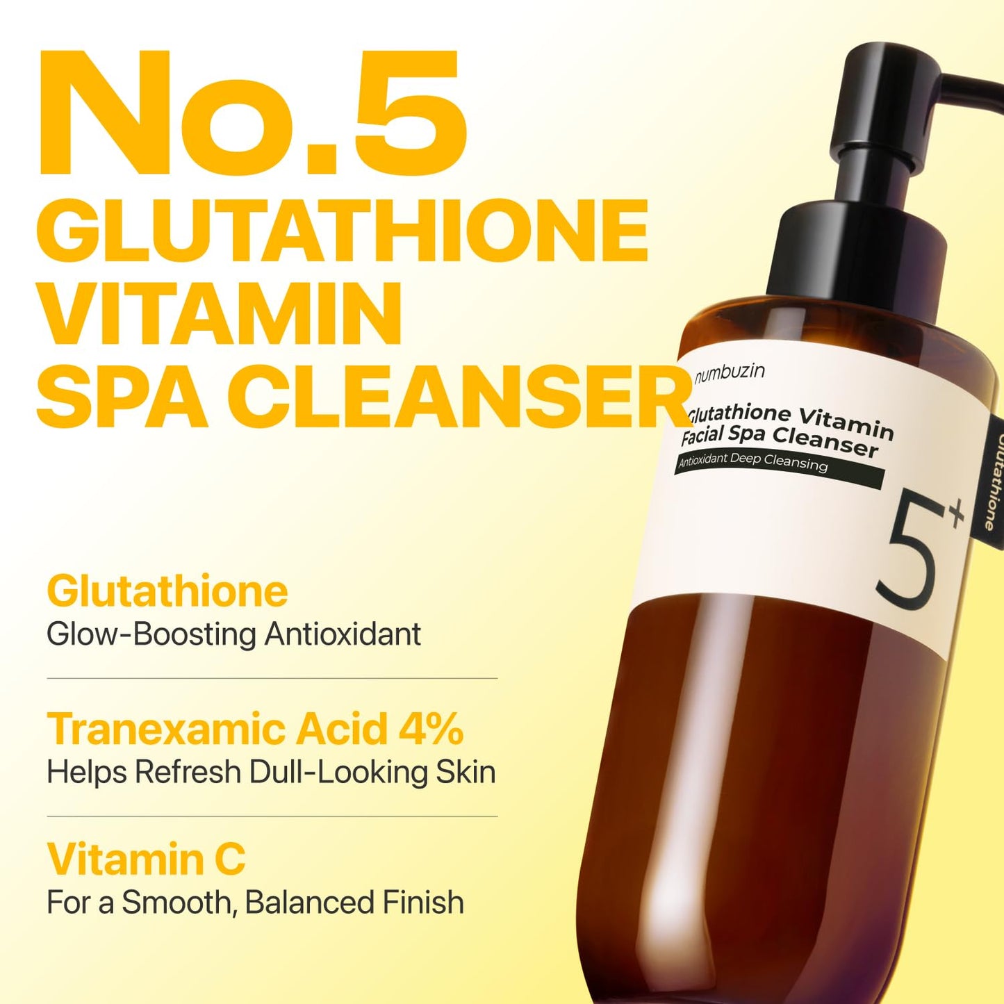 Numbuzin - No.5 Glutathione C Facial Spa Cleanser - 200ml
