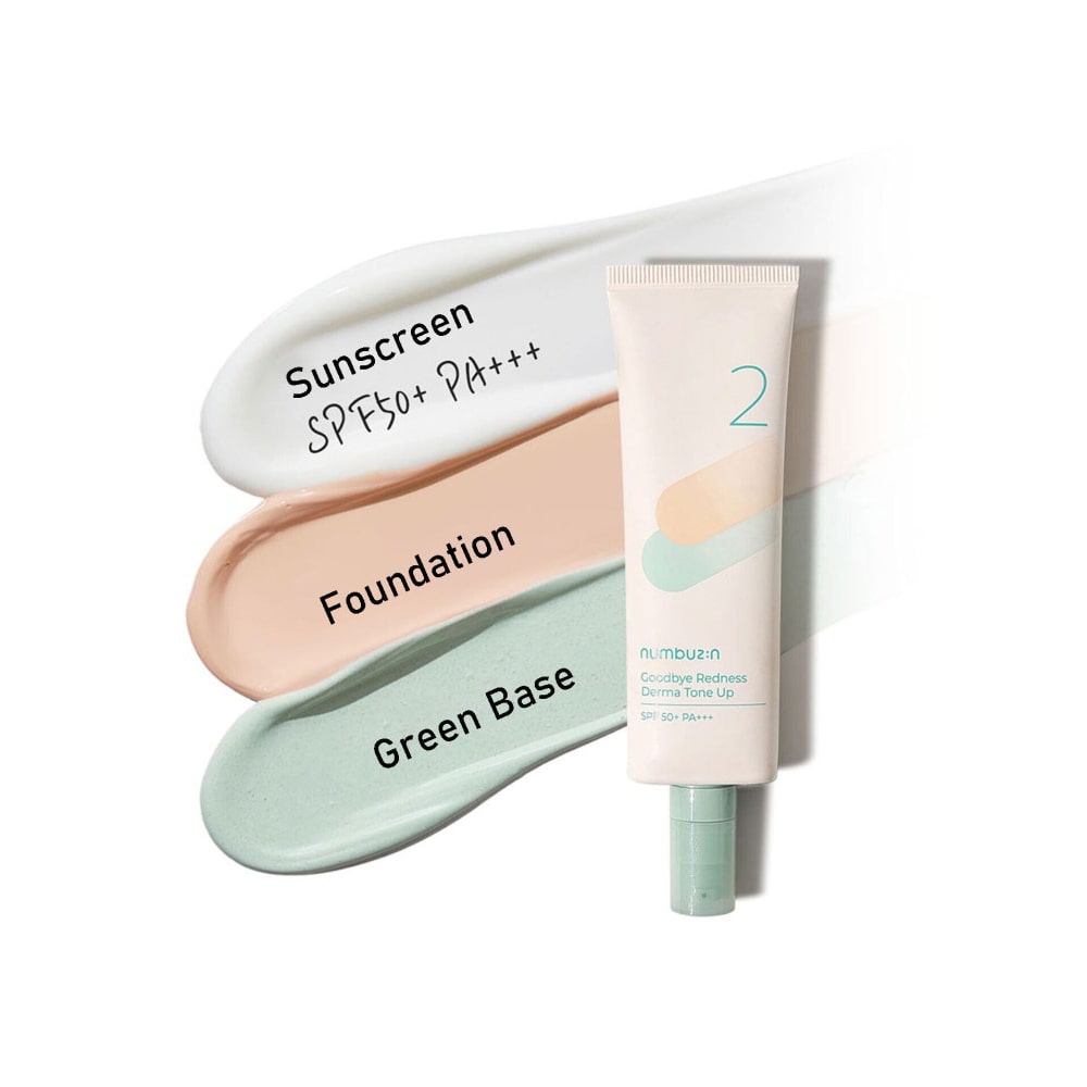 Numbuzin -  No.2 Goodbye Redness Derma Tone Up Sunscreen - 50ml